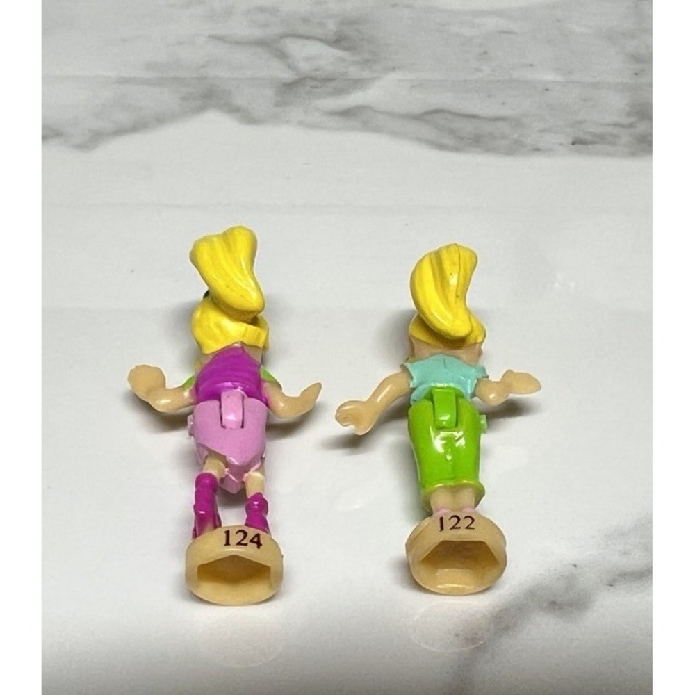 Polly Pocket 1 1/4" Doll  Polly World Carousel Mattel 2002 Butterfly Ride Polly - Picture 2 of 4